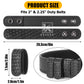 Krydex Double Snap Duty Belt Keepers – 4-Pack for 2"/2.25" Duty Belts Basket Weave Belt Keepers Reduce Sag & Slippage for Police Security EMT
