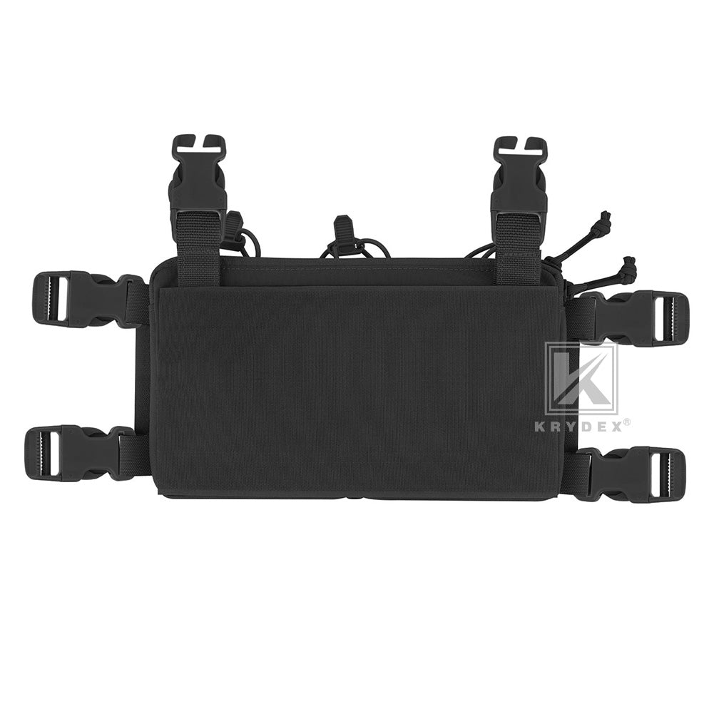 Krydex Tactical Triple Elastic 556 Magazine Pouch Placard GP Pouch Low-Profile Mag Holders for Chest Rig and Vest