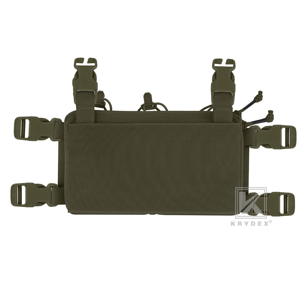 Krydex Tactical Triple Elastic 556 Magazine Pouch Placard GP Pouch Low-Profile Mag Holders for Chest Rig and Vest