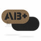 Krydex 4pcs AB+ POS Blood Type Patches Tactical Reflective Hook & Loop Badge First Aid Emergency IFAK Trauma Patch 2x1 In.