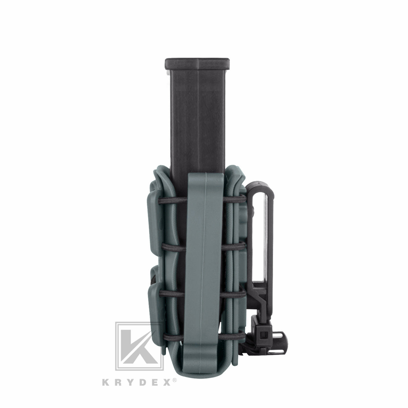 KRYDEX Soft Shell 9mm Pistol Mag Pouch Magazine Carrier Holder with Belt Clip Short
