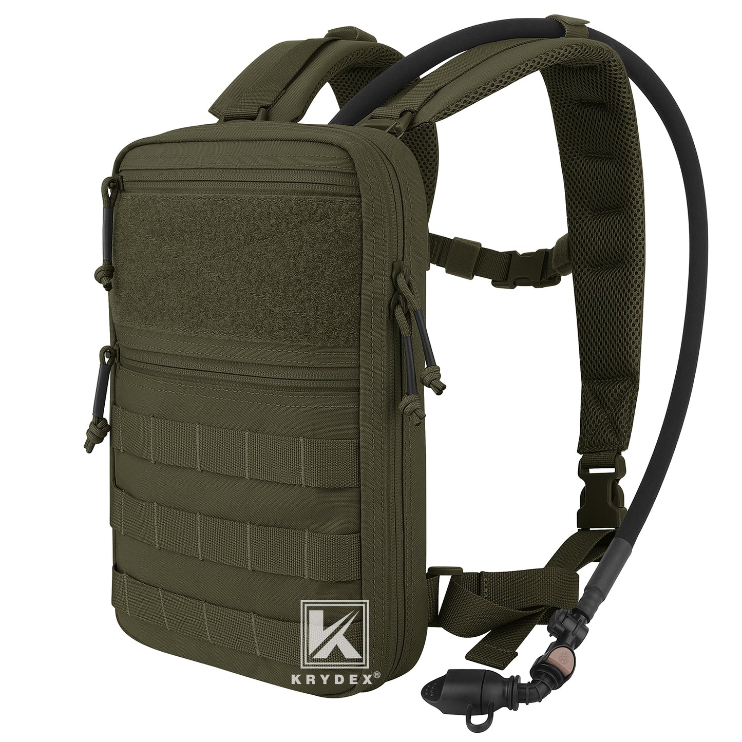 Krydex Tactical Hydration Pack 1.5L 50oz Water Bladder Carrier MOLLE for vest Hydro Backpack