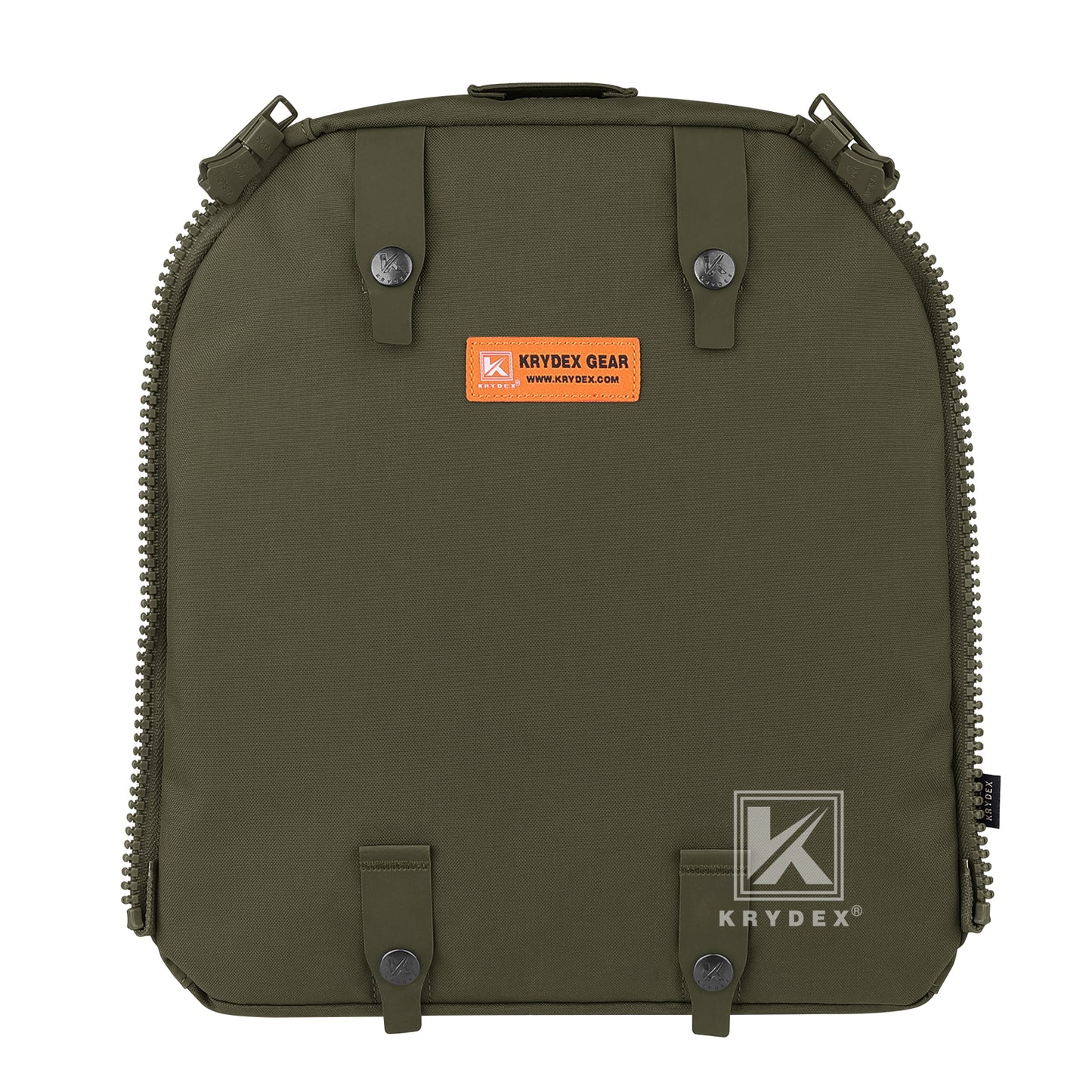 Krydex Tactical Zip-on Back Panel for Scarab Vest MOLLE Helmet Hydration Backpack