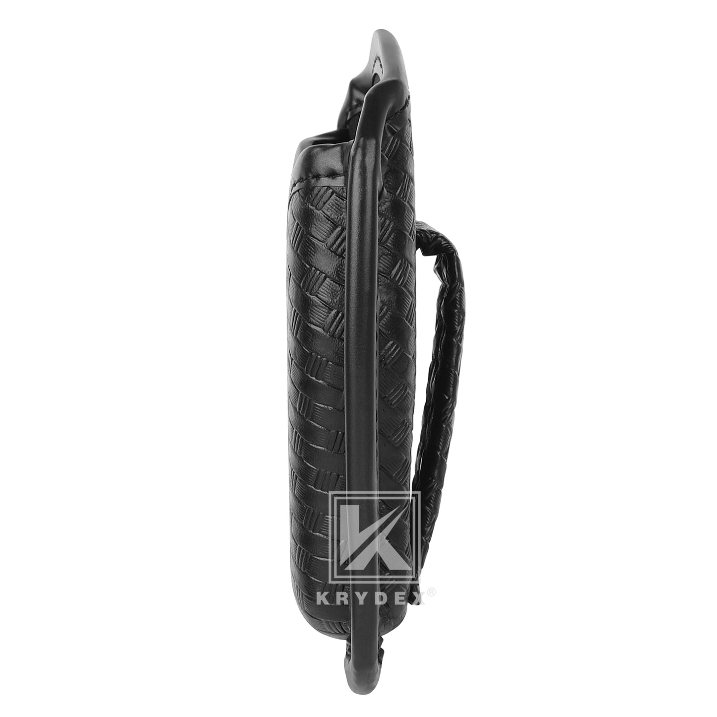 Krydex Open Top Basket weave Handcuff Case for Duty Belt Single Handcuff Pouch Fits 2” & 2.25” Duty Belt For Police Law Enforcement & Security Guard Equipment