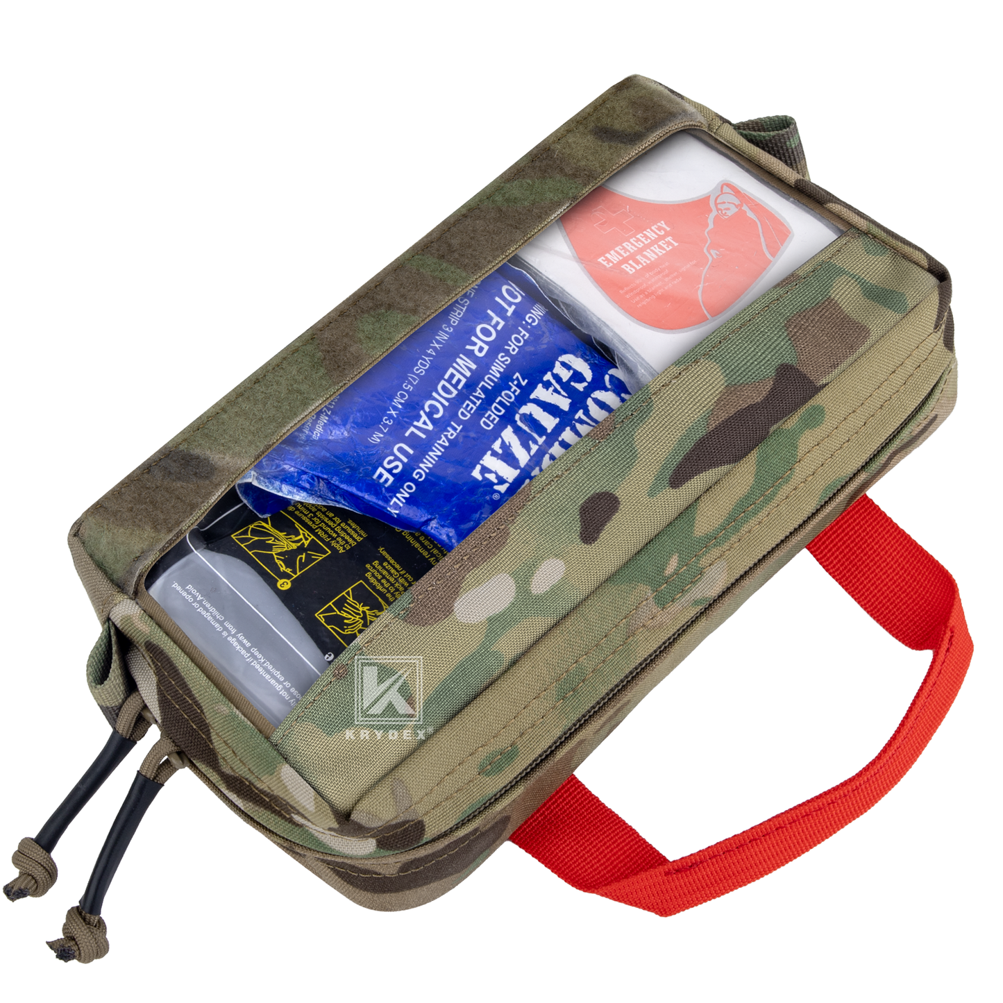 Krydex Clear Top Insert Large/Small for D3 Tactical Backpack Organizer Bag Hook & Loop Medic Pouch
