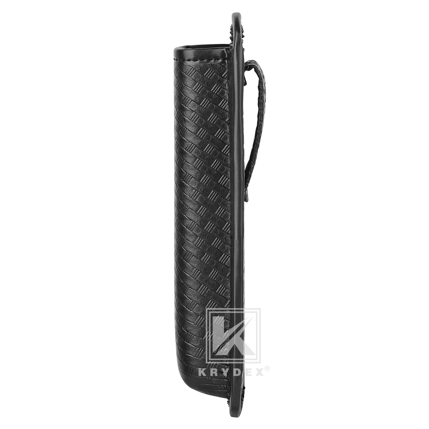 Krydex Molded Baton Holder Fits 16 - 21" Expandable Batons Basket Weave Baton Pouch Fits 1.5" 1.75" 2" 2.25" Duty Belt For Police Security Officer LE