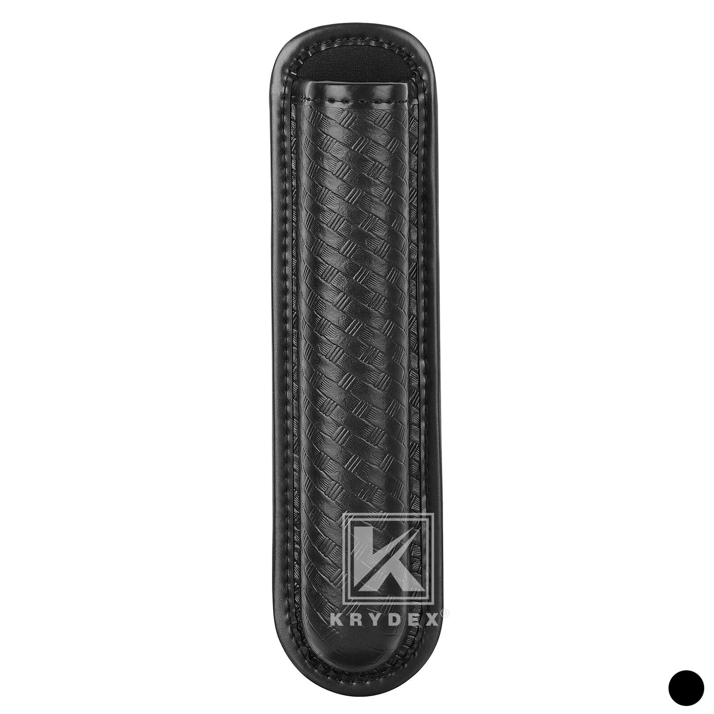Krydex Molded Baton Holder Fits 16 - 21" Expandable Batons Basket Weave Baton Pouch Fits 1.5" 1.75" 2" 2.25" Duty Belt For Police Security Officer LE