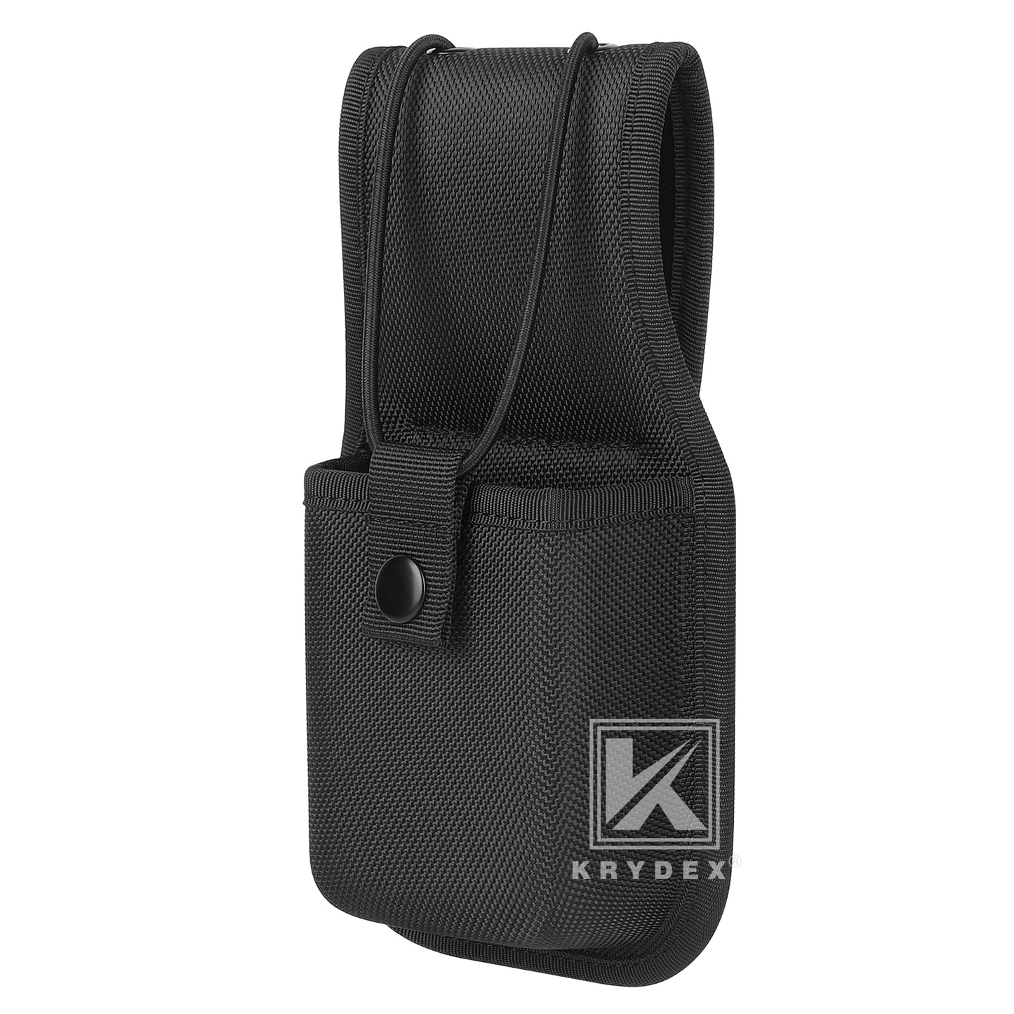 Krydex 1680D Nylon Radio Pouch for Duty Belt Universal Radio Holster Walkie Talkies for Police Security & Law Enforcement Heavy Duty Durable Fits 2" & 2.25" Belts