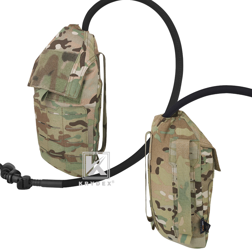 Krydex Tactical 1.5L 50oz Hydration Bladder Pouch Low Profile Hydra Carrier MOLLE Water Pack