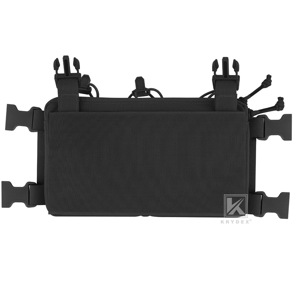 Krydex Tactical Chest Rig Triple Elastic 556 Magazine Pouch Placard GP Pouch Mini Drop Dangler Pouch