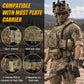Krydex Tactical Modular Elastic Cummerbund Quick Release Buckle Vest Cummerbund Adjustable Triple Mag Holders Band Fits for K-Zero, JPC, CPC , LBT, FCPC