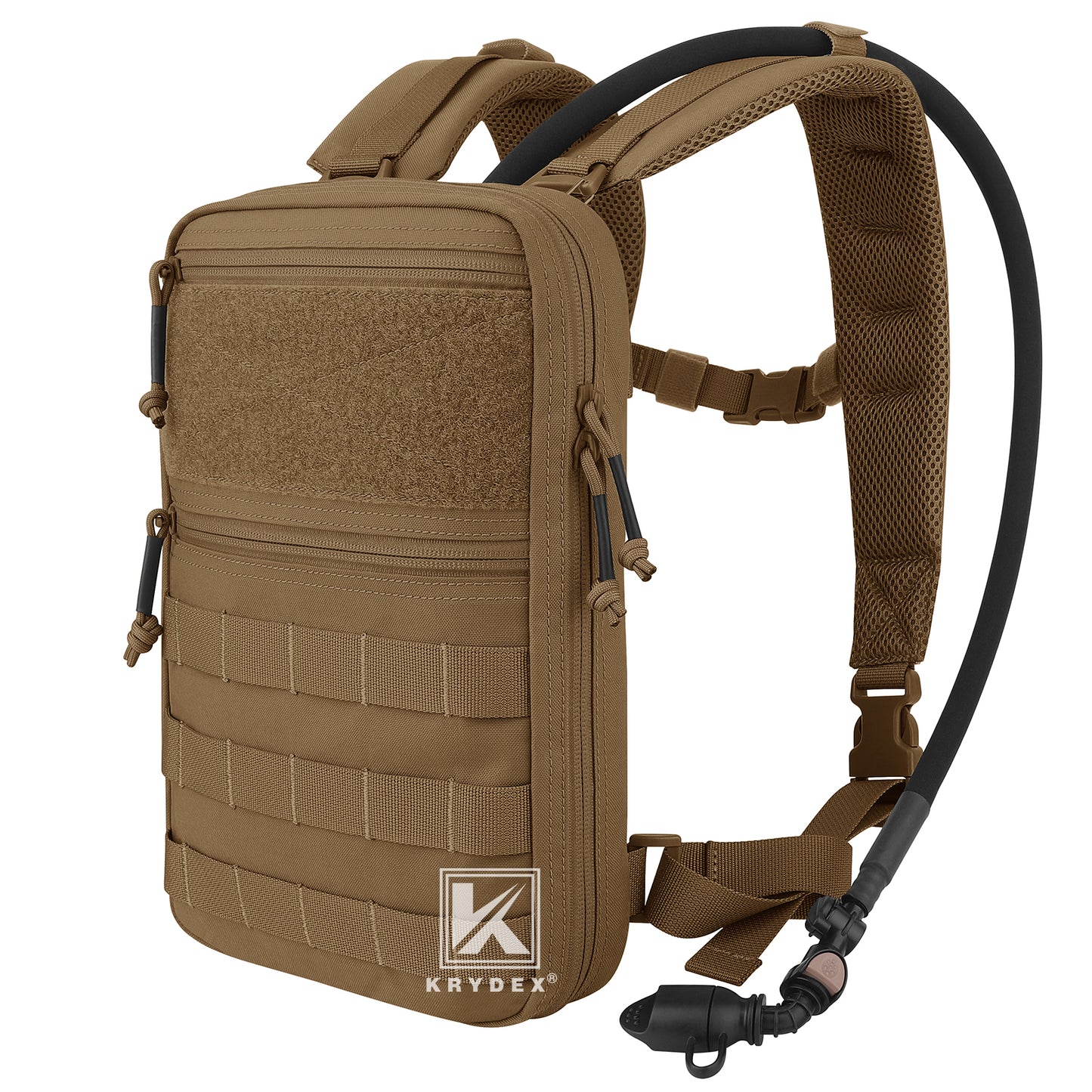 Krydex Tactical Hydration Pack 1.5L 50oz Water Bladder Carrier MOLLE for vest Hydro Backpack