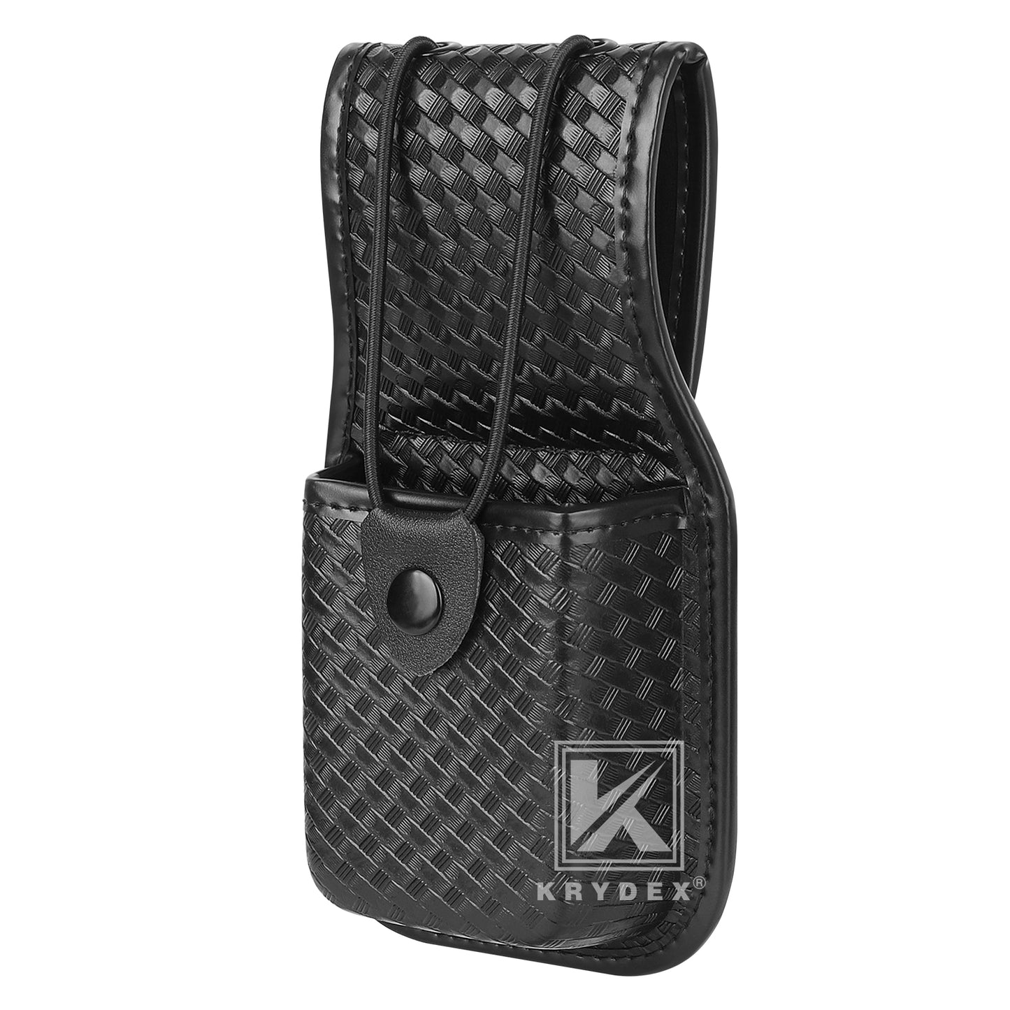 Krydex Basket Weave Radio Pouch for Duty Belt Universal Police Radio Walkie Talkies Holster for Security & Law Enforcement Fits 2" & 2.25" Belts For MT500 MT1000