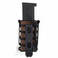 KRYDEX Soft Shell 9mm Pistol Mag Pouch Magazine Carrier Holder with Belt Clip Short