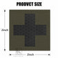 Krydex 2pcs Medical Cross Patches First Aid MED Badge Emergency IFAK Trauma Reflective Patch 2x2 In.