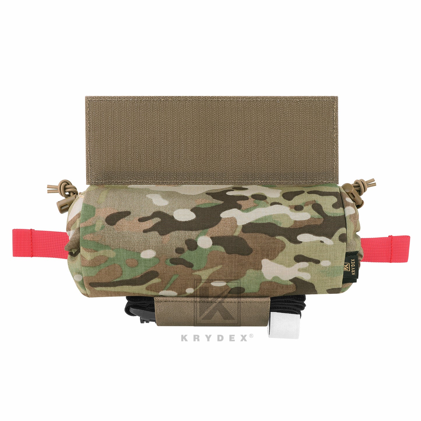 Krydex Tactical First AID Trauma Roll Up Medic Pouch EMT IFAK Dangler Drop Dump Pouch for Vest Chest Rig