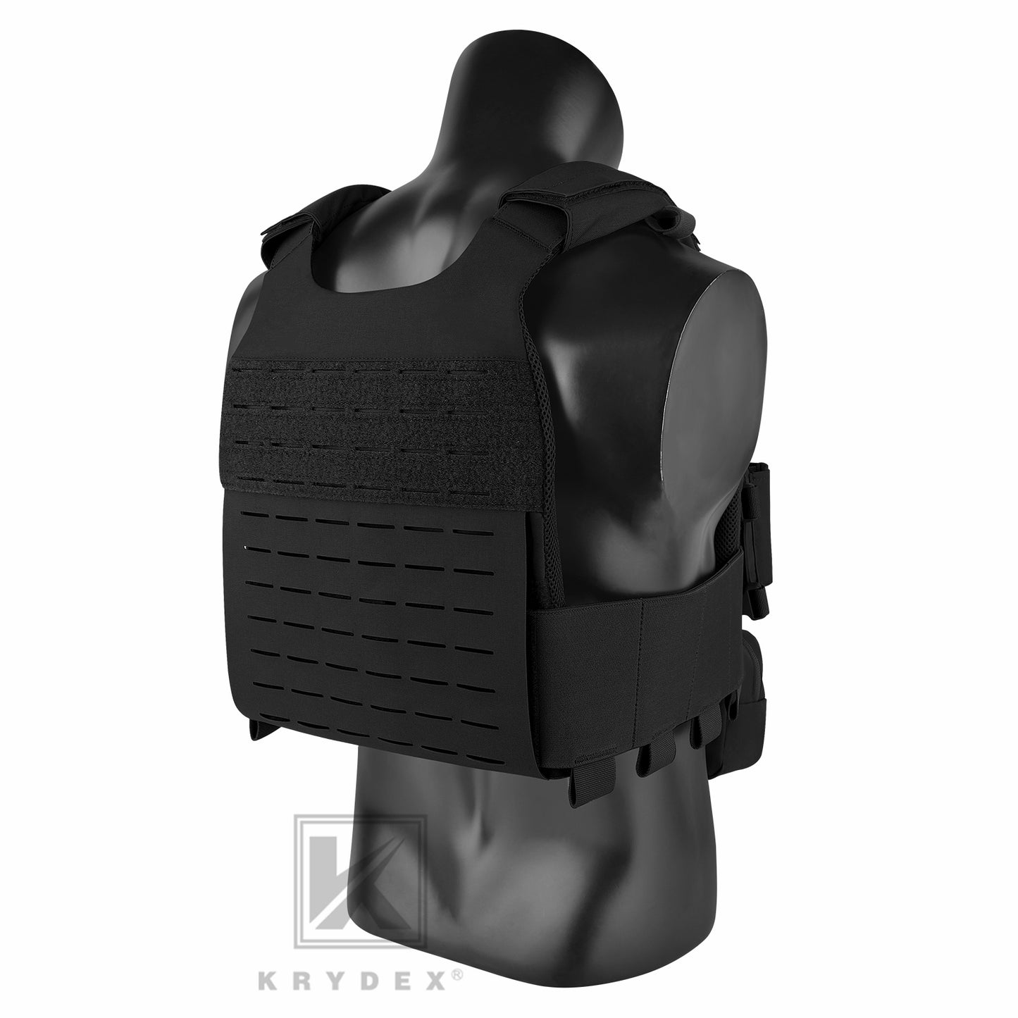 KRYDEX Low Vis Slick Plate Carrier FCS Tactical Molle Vest Elastic Cummerbund Micro Fight MK3 Chassis Drop SACK Pouch