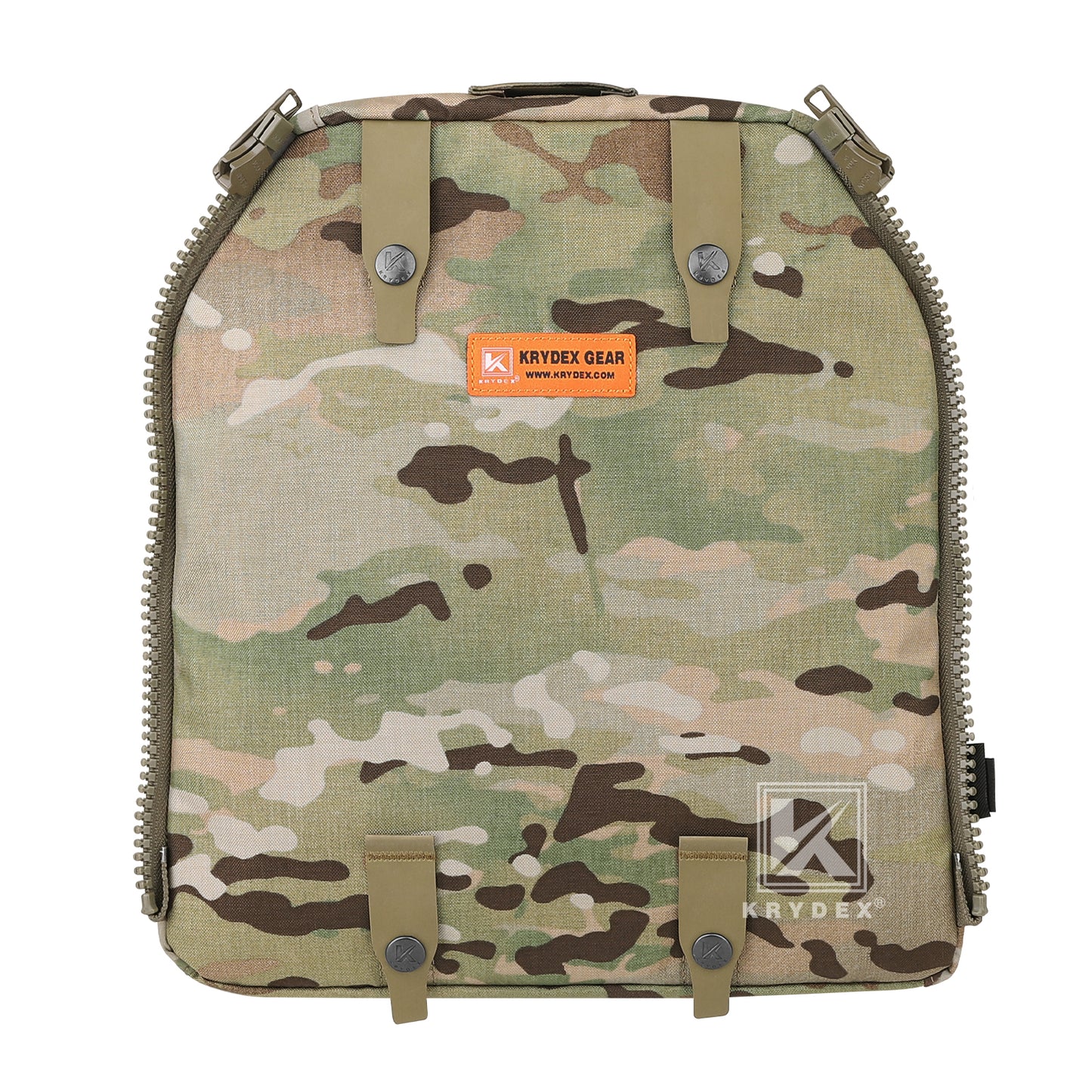 Krydex Tactical Zip-on Back Panel for Scarab Vest MOLLE Helmet Hydration Backpack