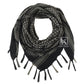 Krydex Tactical Scarf Headwrap Facecover Cotton Shemagh Breathable Balaclava Face Mask Neck Gaiter 43” x 43”