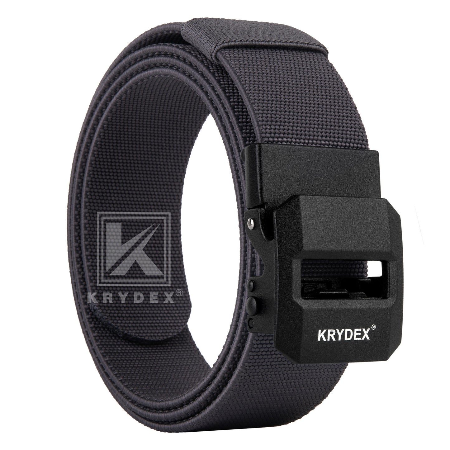Krydex 1.5" Tactical Belt No Hole Auto-Locking Duty Work Belt Nylon Stretch EDC Belt