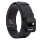 Krydex 1.5" Tactical Belt No Hole Auto-Locking Duty Work Belt Nylon Stretch EDC Belt