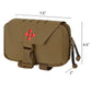 Krydex Tactical Rapid IFAK Pouch – Quick Release Tear-Off Medical Organizer MOLLE/Belt Mountable Trauma Kit 180° Flat Opening with Tourniquet & Shears Holder 500D Cordura