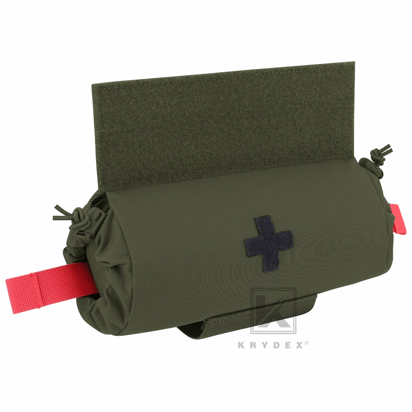 Krydex Tactical First AID Trauma Roll Up Medic Pouch EMT IFAK Dangler Drop Dump Pouch for Vest Chest Rig