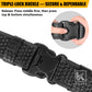 KRYDEX Duty Belt 2.25" Police Security Belt Law Enforcement Officer Security Basket Weave Synthetic Leather Belt