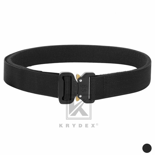 KRYDEX Battle Belts Tactical Stiffened 1.5" 2-Ply Tactical Gun Belt Quick Release Heavy Duty War Belt Combat Belt