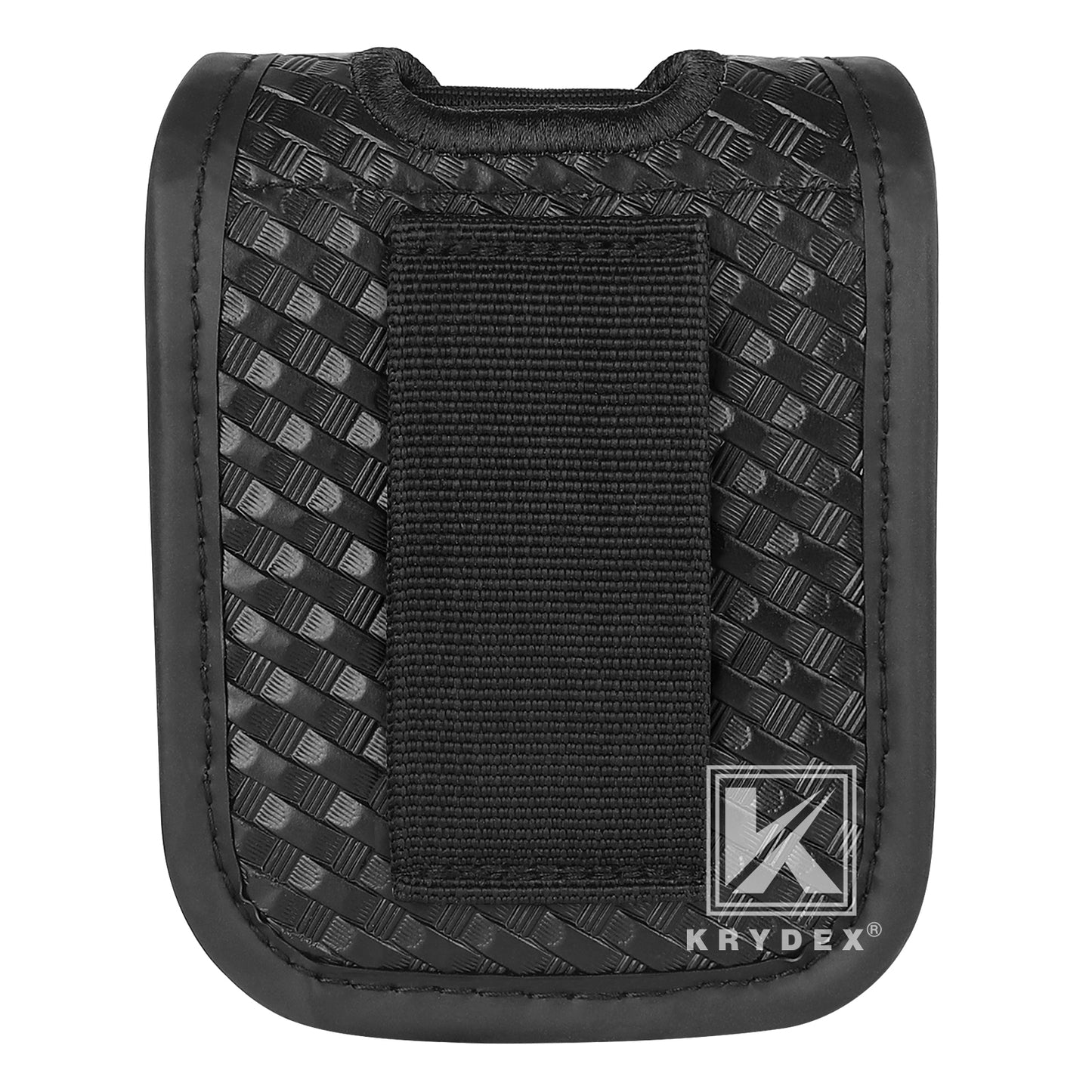 Krydex Glove Holder Basket Weave Molded Pager Pouch Latex Nitrile Disposable Gloves Pouch Fits 2" & 2.25" Duty Belt For Police Firefighter Law enforcement EMT Paramedic First Responders