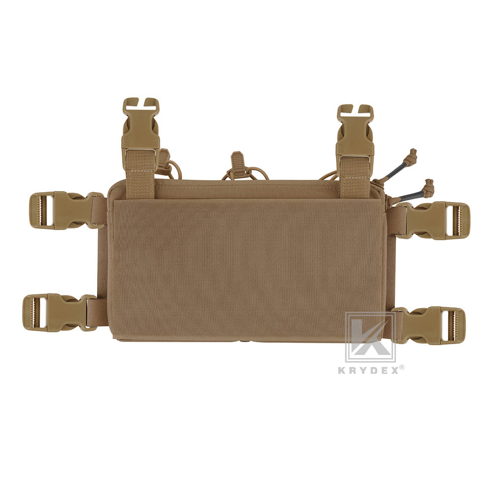 Krydex Tactical Triple Elastic 556 Magazine Pouch Placard GP Pouch Low-Profile Mag Holders for Chest Rig and Vest