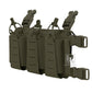 Krydex Tactical Triple Elastic 556 Magazine Pouch Placard GP Pouch Low-Profile Mag Holders for Chest Rig and Vest