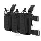 Krydex Tactical Triple Elastic 556 Magazine Pouch Placard GP Pouch Low-Profile Mag Holders for Chest Rig and Vest
