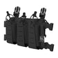 Krydex Tactical Chest Rig Triple Elastic 556 Magazine Pouch Placard GP Pouch Mini Drop Dangler Pouch