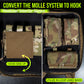 Krydex 4-Pack 4x4 Inch Dual-Sided Molle Patch Panel Hook & Loop Adapter Board for Patches Pouches & Accessories Reversible Hook/Loop Surface for Vests Backpacks & Tactical Gear Heavy-Duty Nylon