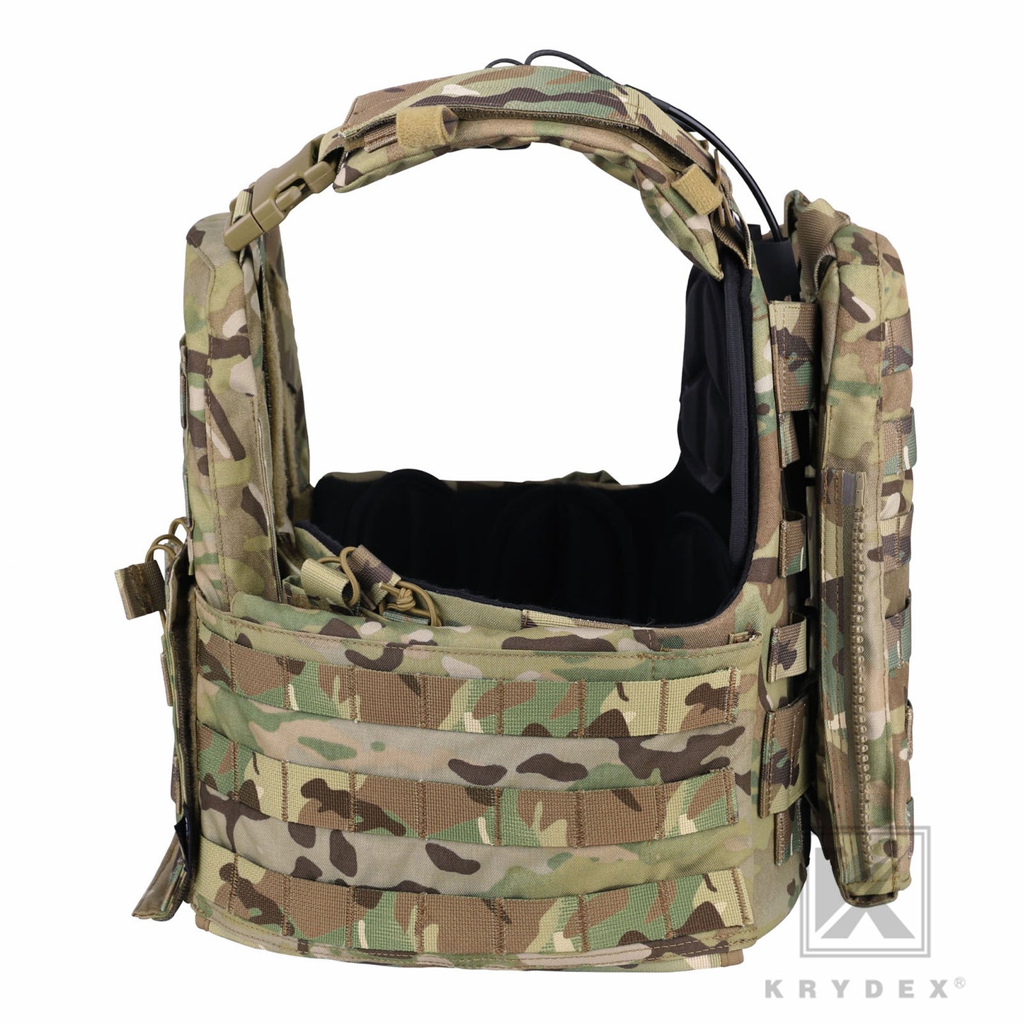 KRYDEX Tactical Plate Carrier Heavy Duty Modular MOLLE Vest