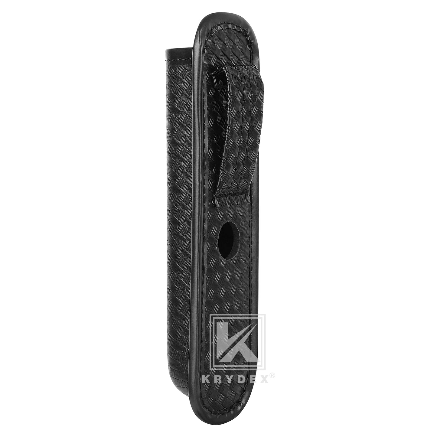 Krydex Molded Baton Holder Fits 16 - 21" Expandable Batons Basket Weave Baton Pouch Fits 1.5" 1.75" 2" 2.25" Duty Belt For Police Security Officer LE