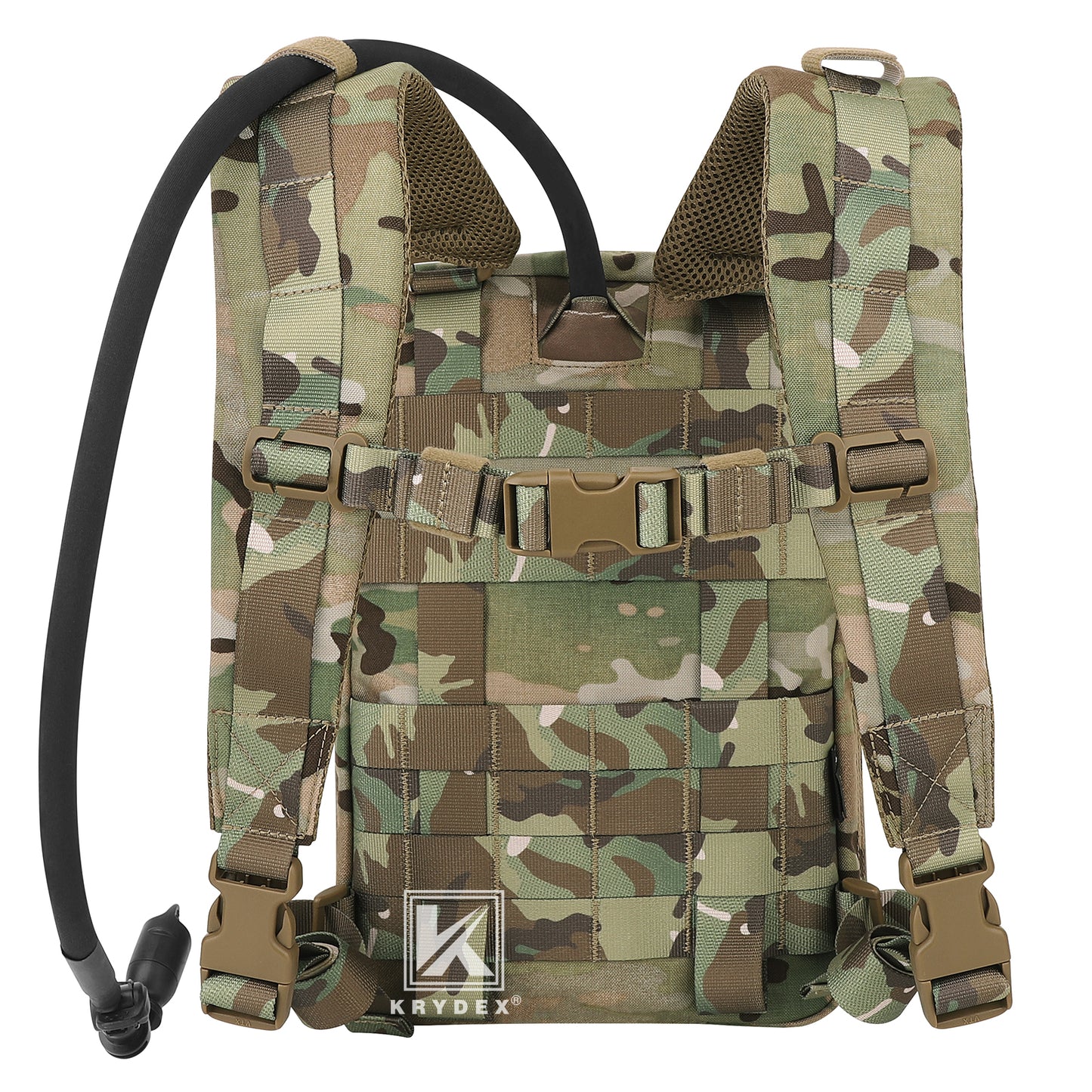 Krydex Tactical Hydration Pack 1.5L 50oz Water Bladder Carrier MOLLE for vest Hydro Backpack