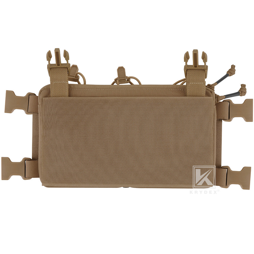 Krydex Tactical Triple Elastic 556 Magazine Pouch Placard GP Pouch Low-Profile Mag Holders for Chest Rig and Vest