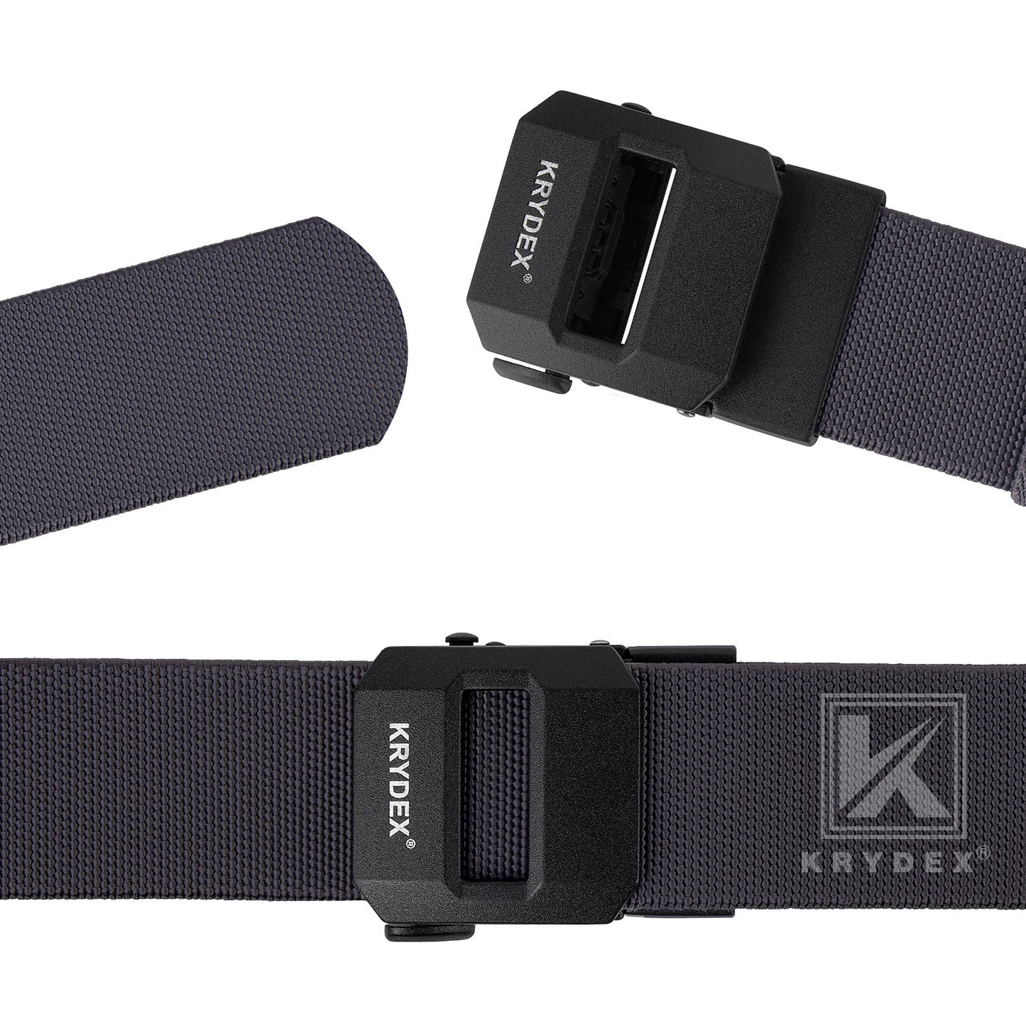 Krydex 1.5" Tactical Belt No Hole Auto-Locking Duty Work Belt Nylon Stretch EDC Belt