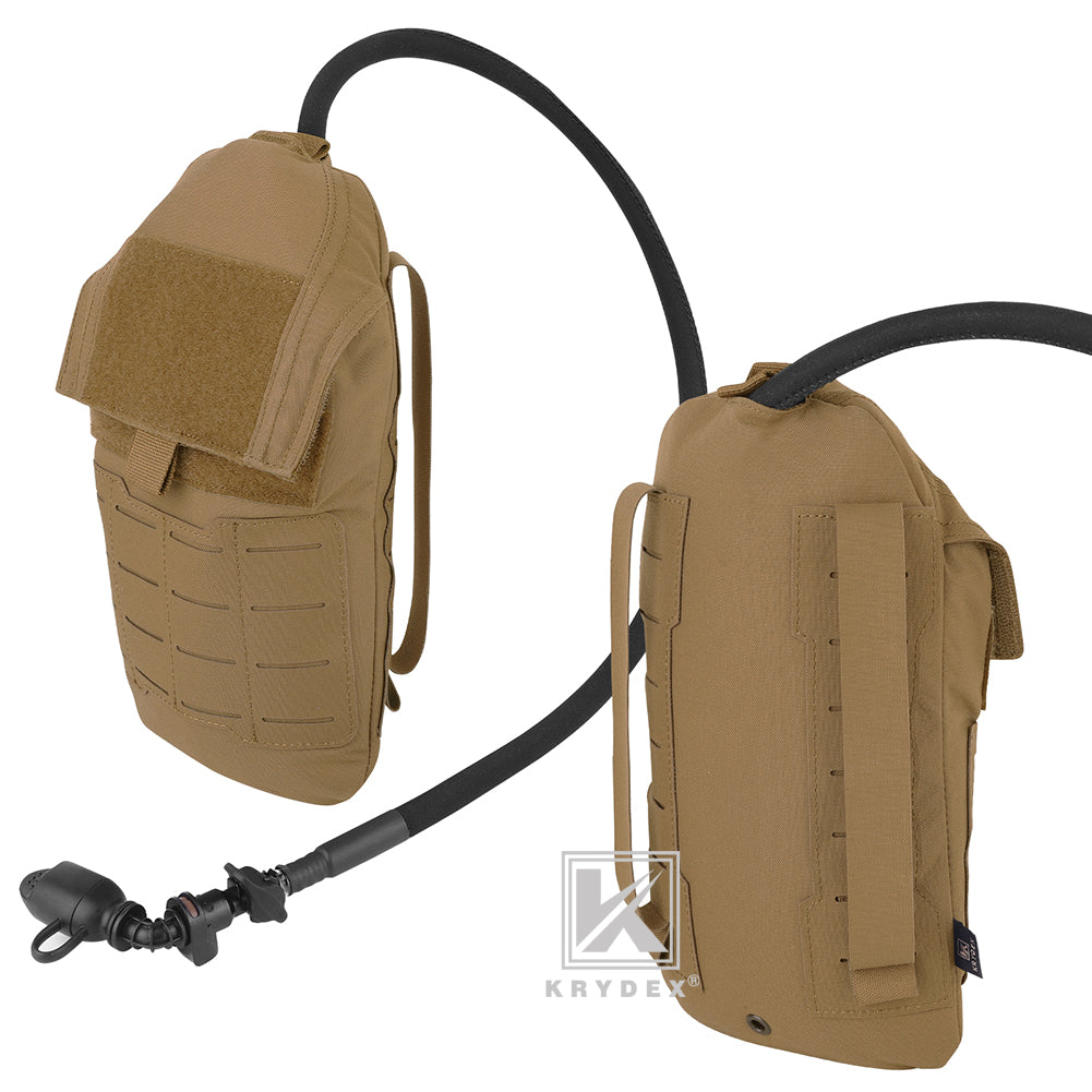 Krydex Tactical 1.5L 50oz Hydration Bladder Pouch Low Profile Hydra Carrier MOLLE Water Pack