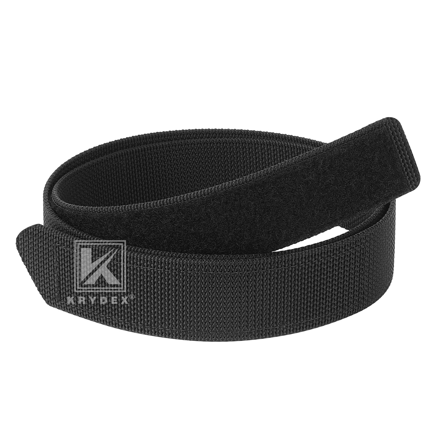 Krydex Buckleless Duty Belt No-Scratch Nylon Belt 1.5" No Metal Buckle Belt w/Hook & Loop Closure Adjustable for Work Travel Mechanic Driver