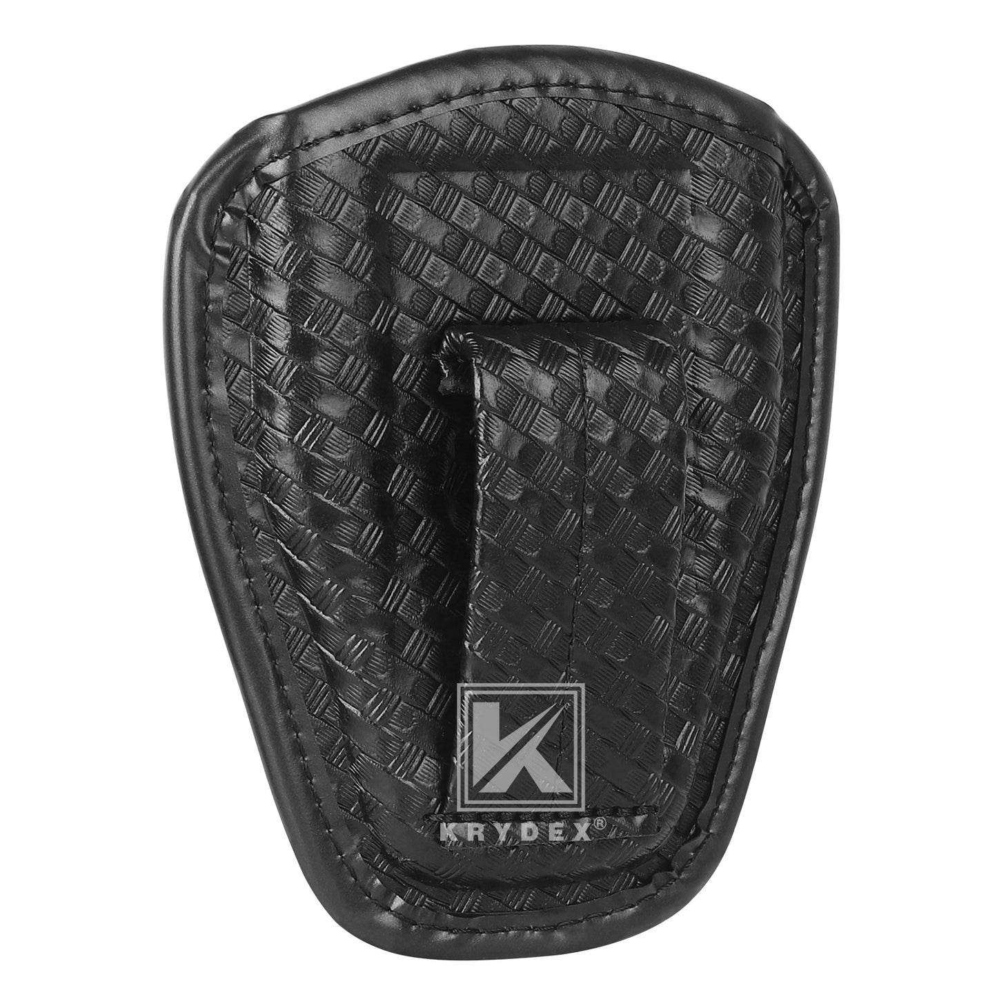 Krydex Open Top Basket weave Handcuff Case for Duty Belt Single Handcuff Pouch Fits 2” & 2.25” Duty Belt For Police Law Enforcement & Security Guard Equipment