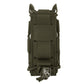 Krydex Tactical 9mm Magazine Pouch Open Top Pistol Mag Carrier Rapid Access MOLLE Compatible