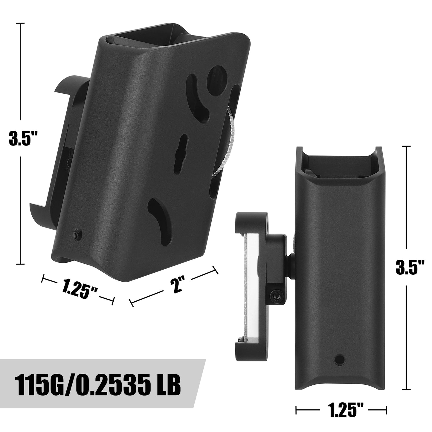 KRYDEX Magazine Pouch Holder IPSC USPSA Pistol Gun Mag Holster CNC Aluminum Race Master Mag Carrier