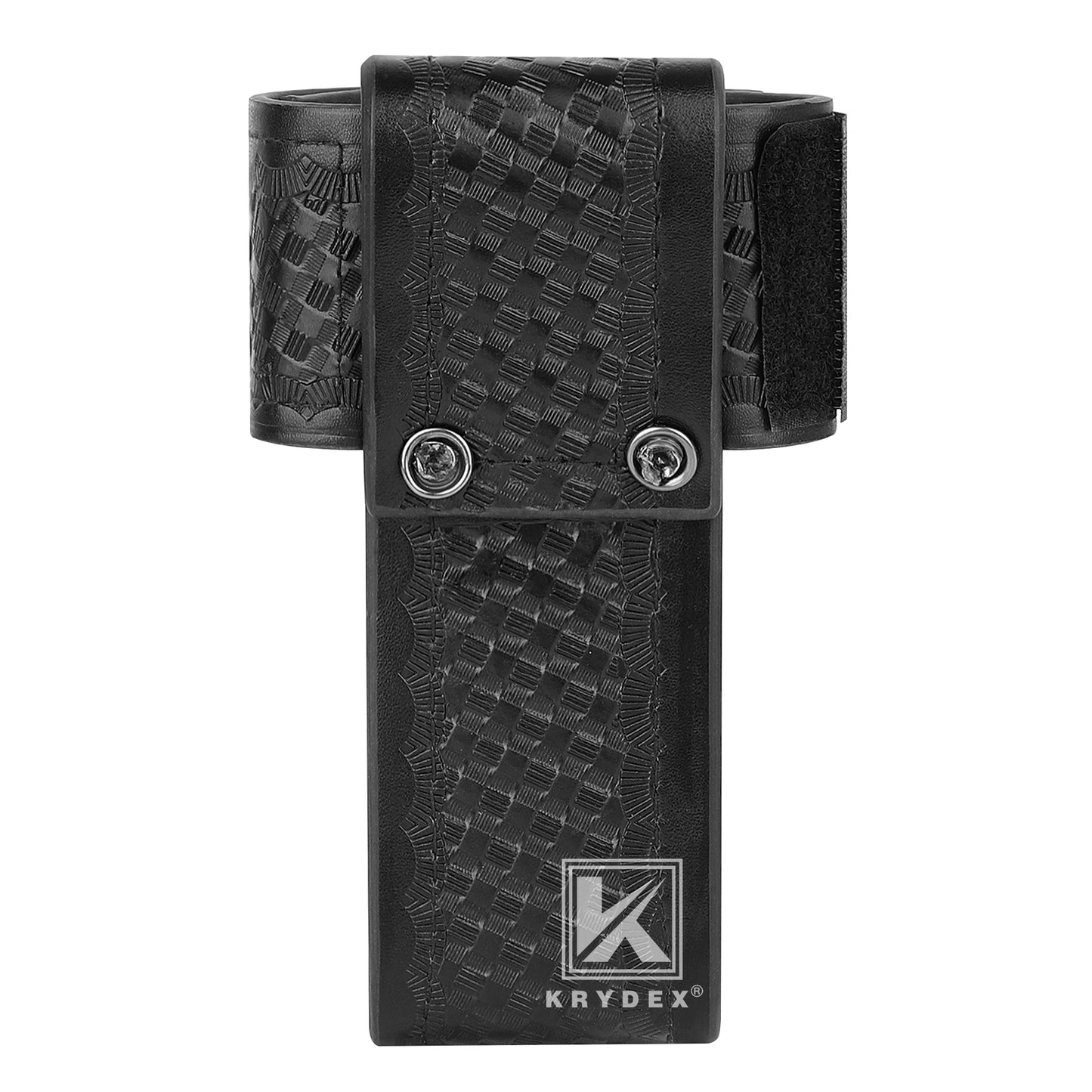 Krydex L-Style Universal Radio Holster Basketweave Two Way Radio Case Holder Fits For Motorola Kenwood 2” & 2.25” Duty Belt Carrier for First Responders