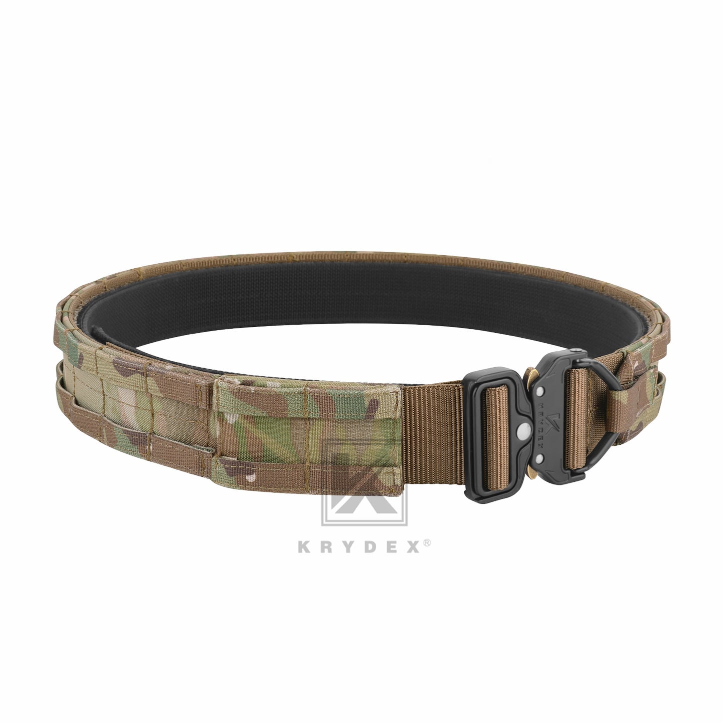 KRYDEX 1.75”& 1.5” Tactical Quick Release MOLLE D-Ring Belt Rigger Duty Gun Belt Outer & Inner Hunting Shooting Belt