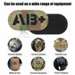 Krydex 4pcs AB+ POS Blood Type Patches Tactical Reflective Hook & Loop Badge First Aid Emergency IFAK Trauma Patch 2x1 In.