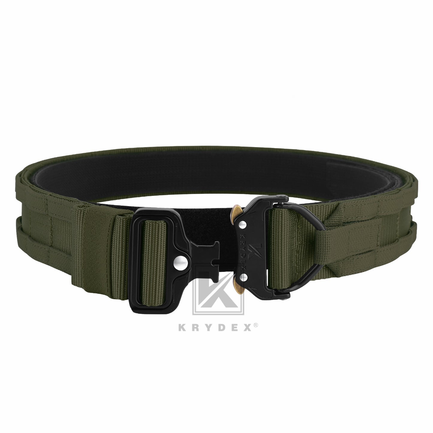 KRYDEX 1.75”& 1.5” Tactical Quick Release MOLLE D-Ring Belt Rigger Duty Gun Belt Outer & Inner Hunting Shooting Belt