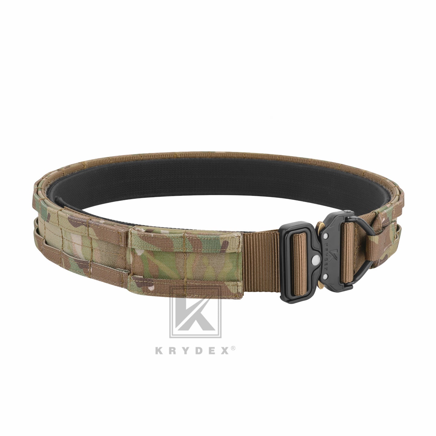 KRYDEX 1.75”& 1.5” Tactical Quick Release MOLLE D-Ring Belt Rigger Duty Gun Belt Outer & Inner Hunting Shooting Belt